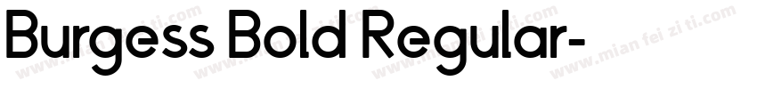 Burgess Bold Regular字体转换